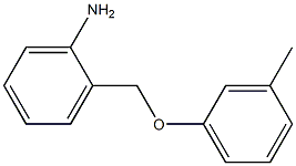 2-(3-methylphenoxymethyl)aniline Struktur