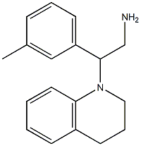 2-(3-methylphenyl)-2-(1,2,3,4-tetrahydroquinolin-1-yl)ethan-1-amine Struktur