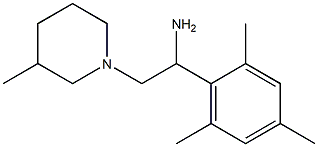 2-(3-methylpiperidin-1-yl)-1-(2,4,6-trimethylphenyl)ethan-1-amine Struktur