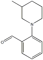 2-(3-methylpiperidin-1-yl)benzaldehyde Struktur