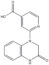 2-(3-oxo-1,2,3,4-tetrahydroquinoxalin-1-yl)pyridine-4-carboxylic acid Struktur