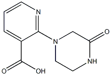 2-(3-oxopiperazin-1-yl)pyridine-3-carboxylic acid Struktur