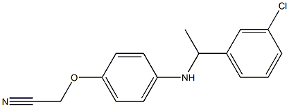 2-(4-{[1-(3-chlorophenyl)ethyl]amino}phenoxy)acetonitrile Struktur