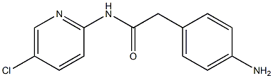 2-(4-aminophenyl)-N-(5-chloropyridin-2-yl)acetamide Struktur