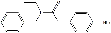 2-(4-aminophenyl)-N-benzyl-N-ethylacetamide Struktur