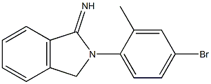 2-(4-bromo-2-methylphenyl)-2,3-dihydro-1H-isoindol-1-imine Struktur