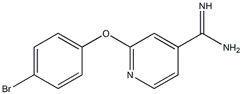 2-(4-bromophenoxy)pyridine-4-carboximidamide Struktur