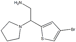 2-(4-bromothiophen-2-yl)-2-(pyrrolidin-1-yl)ethan-1-amine Struktur