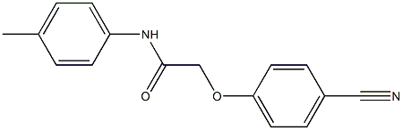 2-(4-cyanophenoxy)-N-(4-methylphenyl)acetamide Struktur