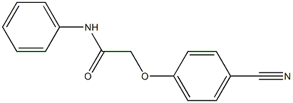 2-(4-cyanophenoxy)-N-phenylacetamide Struktur