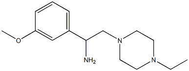 2-(4-ethylpiperazin-1-yl)-1-(3-methoxyphenyl)ethanamine Struktur