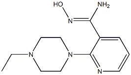 2-(4-ethylpiperazin-1-yl)-N'-hydroxypyridine-3-carboximidamide Struktur