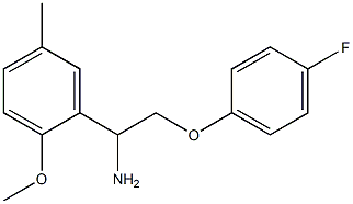 2-(4-fluorophenoxy)-1-(2-methoxy-5-methylphenyl)ethanamine Struktur