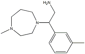 2-(4-methyl-1,4-diazepan-1-yl)-2-(3-methylphenyl)ethan-1-amine Struktur