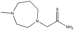 2-(4-methyl-1,4-diazepan-1-yl)ethanethioamide Struktur