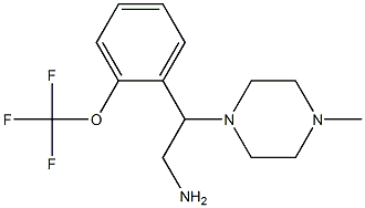 2-(4-methylpiperazin-1-yl)-2-[2-(trifluoromethoxy)phenyl]ethan-1-amine Struktur