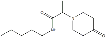 2-(4-oxopiperidin-1-yl)-N-pentylpropanamide Struktur