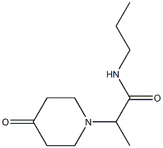 2-(4-oxopiperidin-1-yl)-N-propylpropanamide Struktur