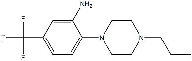 2-(4-propylpiperazin-1-yl)-5-(trifluoromethyl)aniline Struktur