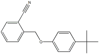 2-(4-tert-butylphenoxymethyl)benzonitrile Struktur