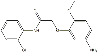 2-(5-amino-2-methoxyphenoxy)-N-(2-chlorophenyl)acetamide Struktur