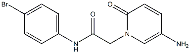 2-(5-amino-2-oxo-1,2-dihydropyridin-1-yl)-N-(4-bromophenyl)acetamide Struktur