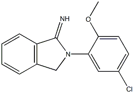 2-(5-chloro-2-methoxyphenyl)-2,3-dihydro-1H-isoindol-1-imine Struktur