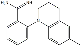 2-(6-methyl-1,2,3,4-tetrahydroquinolin-1-yl)benzene-1-carboximidamide Struktur