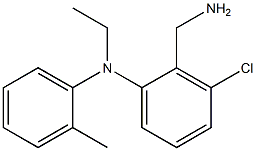 2-(aminomethyl)-3-chloro-N-ethyl-N-(2-methylphenyl)aniline Struktur