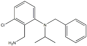 2-(aminomethyl)-N-benzyl-3-chloro-N-(propan-2-yl)aniline Struktur