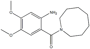 2-(azocan-1-ylcarbonyl)-4,5-dimethoxyaniline Struktur