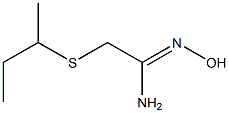 2-(butan-2-ylsulfanyl)-N'-hydroxyethanimidamide Struktur