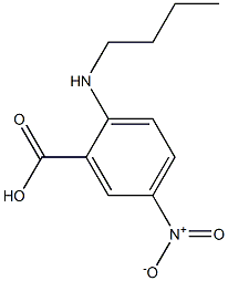 2-(butylamino)-5-nitrobenzoic acid Struktur