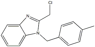 2-(chloromethyl)-1-[(4-methylphenyl)methyl]-1H-1,3-benzodiazole Struktur