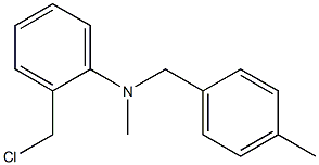 2-(chloromethyl)-N-methyl-N-[(4-methylphenyl)methyl]aniline Struktur