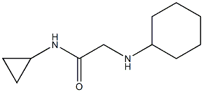 2-(cyclohexylamino)-N-cyclopropylacetamide Struktur