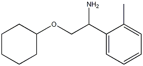 2-(cyclohexyloxy)-1-(2-methylphenyl)ethanamine Struktur