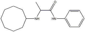 2-(cyclooctylamino)-N-phenylpropanamide Struktur