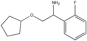 2-(cyclopentyloxy)-1-(2-fluorophenyl)ethanamine Struktur