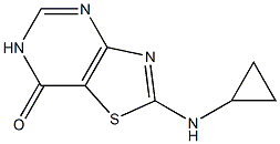 2-(cyclopropylamino)[1,3]thiazolo[4,5-d]pyrimidin-7(6H)-one Struktur