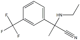 2-(ethylamino)-2-[3-(trifluoromethyl)phenyl]propanenitrile Struktur