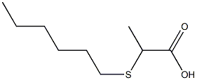 2-(hexylsulfanyl)propanoic acid Struktur