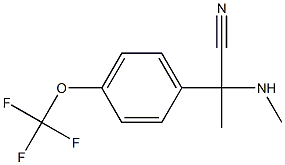 2-(methylamino)-2-[4-(trifluoromethoxy)phenyl]propanenitrile Struktur