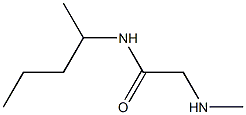 2-(methylamino)-N-(1-methylbutyl)acetamide Struktur