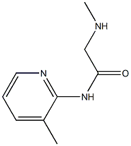 2-(methylamino)-N-(3-methylpyridin-2-yl)acetamide Struktur