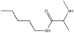 2-(methylamino)-N-pentylpropanamide Struktur