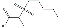 2-(pentylsulfonyl)propanoic acid Struktur