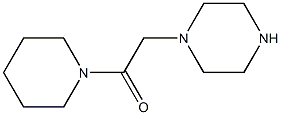 2-(piperazin-1-yl)-1-(piperidin-1-yl)ethan-1-one Struktur