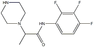 2-(piperazin-1-yl)-N-(2,3,4-trifluorophenyl)propanamide Struktur