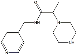 2-(piperazin-1-yl)-N-(pyridin-4-ylmethyl)propanamide Struktur